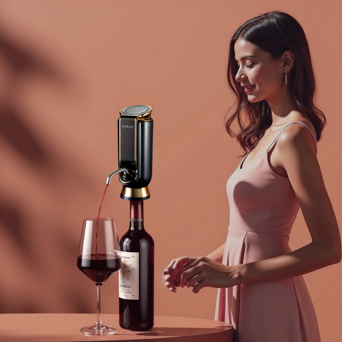 Sorso Wine Aerator, Preserver & Dispenser